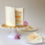 White velvet layered celebration cake