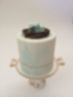 Two birds in a nest wedding cake