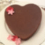 Chocolate heart cheesecake