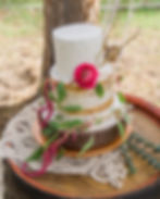 Western theme wedding cake