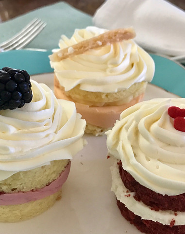 Cake samples for cake tasting