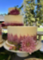 Wedding cake pink watercolor