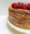 Vanilla & raspberry crêpe cake