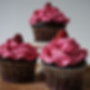 Chocolate cupcake raspberry icing